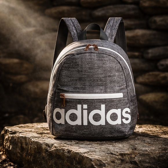 Adidas Gray Mini Backpack - Picture 3 of 7